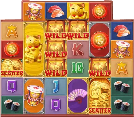 Lucky Neko เครื่องหมาย Wild กำลังมา