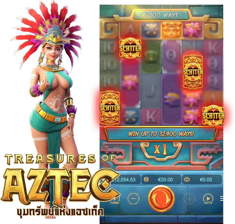 Treasures of Aztec (สาวถ้ำ) คุณสมบัติ ฟรีเจอร์หมุนฟรี